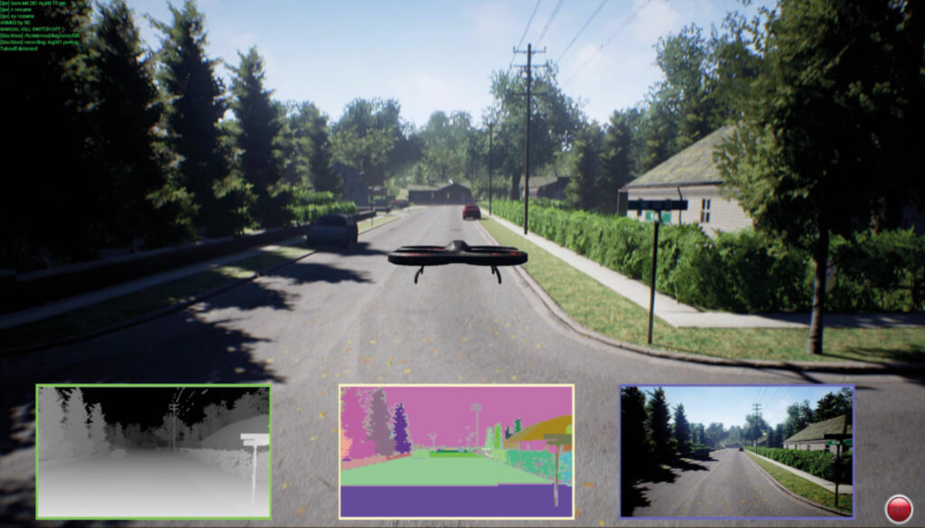 Simulating an environment to train a UAV with the AirSim AI framework