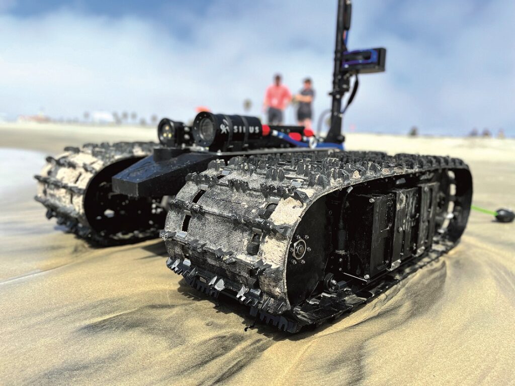 The OpenSea robotics platform runs around 2500 UUVs and related systems, including this autonomous underwater crawler from Greensea company Bayonet Ocean Vehicles