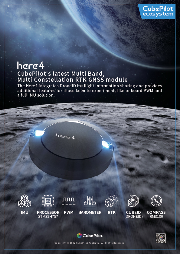 Cubepilot Ecosystem-here4 Multi Constellation RTK GNSS module