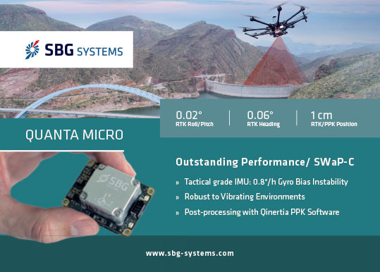 SBG Systems Quanta Micro Outstanding Performance SWaP-C