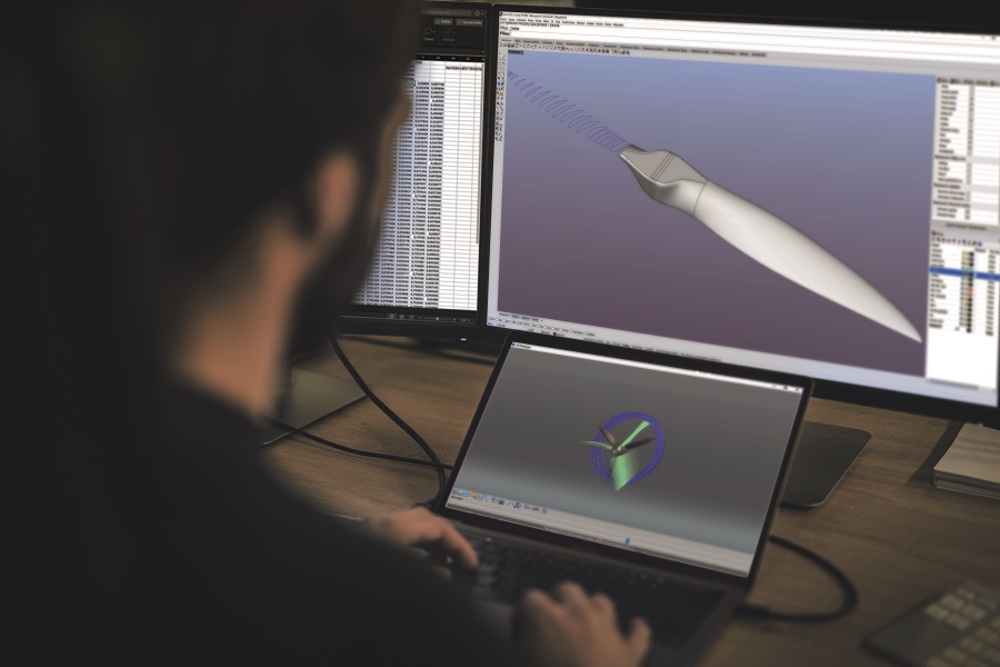 With time, the accumulation of data and use of AI allow more reliable, detailed and creative simulations of different blade geometries and combinations (Courtesy of Mejzlik)