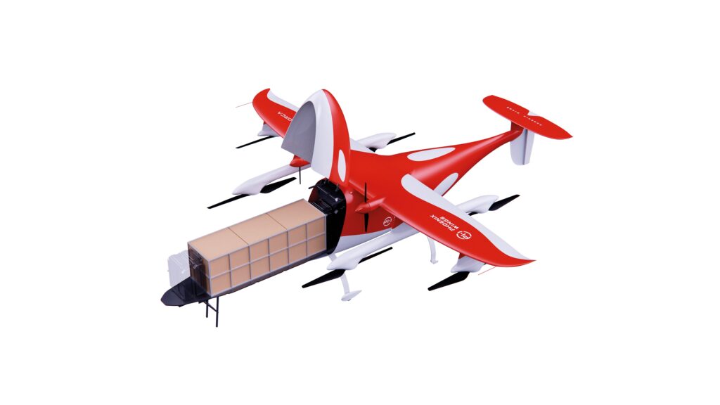 Numerical optimisation helped to match payload mass and volume closely, and battery modules can be attached to cargo pallets to trade off payload and range