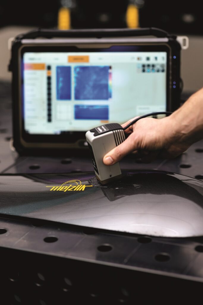 Ultrasound and X-ray scans enable checking of materials integrities inside prop blades (Courtesy of Mejzlik)