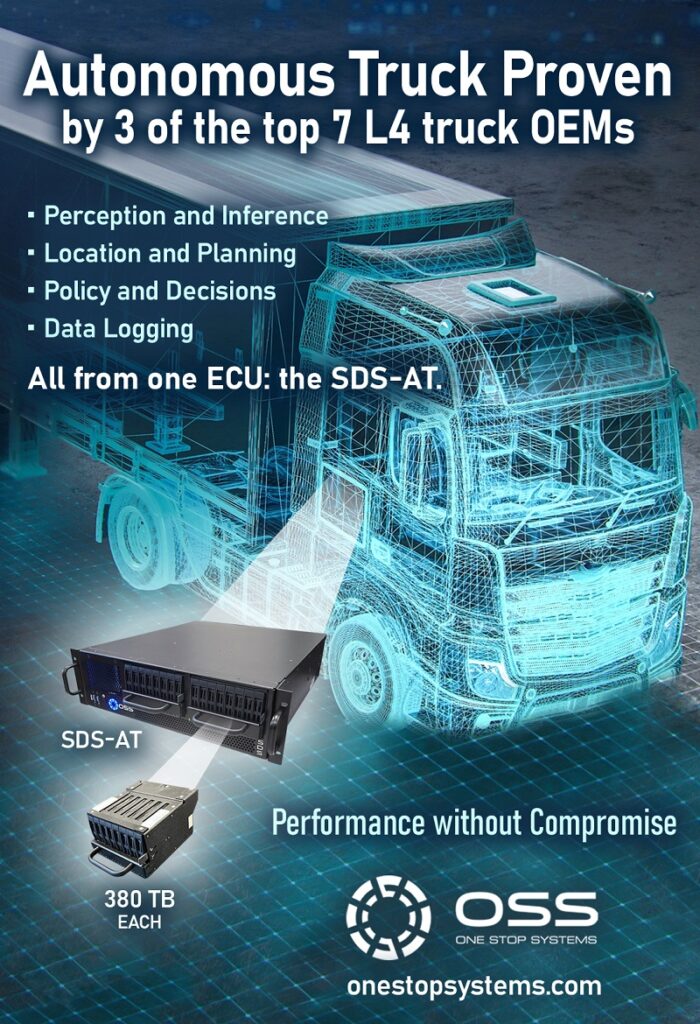 Autonomous truck proven by 3 of the 7 L4 truck oems