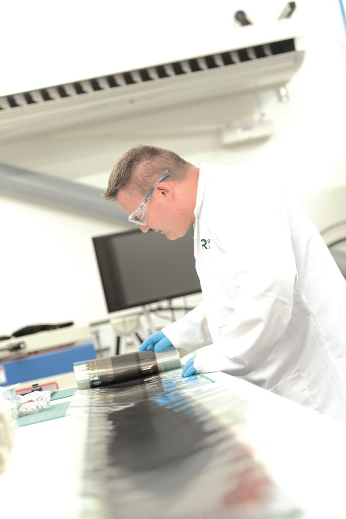Dual-junction perovskite-silicon cells are achieving 30% efficiency in lab conditions, and could therefore become an abundant, highly efficient solar product in the future(Courtesy of Power Roll)