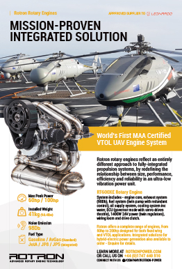 Rotron -worlds first MMAcertified vtol uav engine system