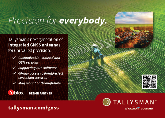 Tallysman-next generatin of integrated gnss antennas fir untravelled precision