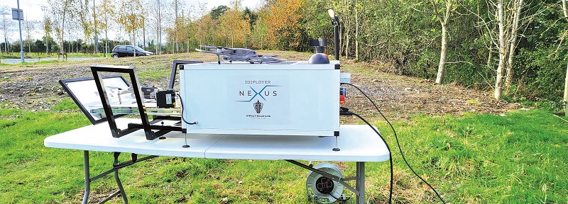 The Idiployer box needs a level surface, power and connectivity to operate. Some sites allow ground-level siting, others need elevated platforms