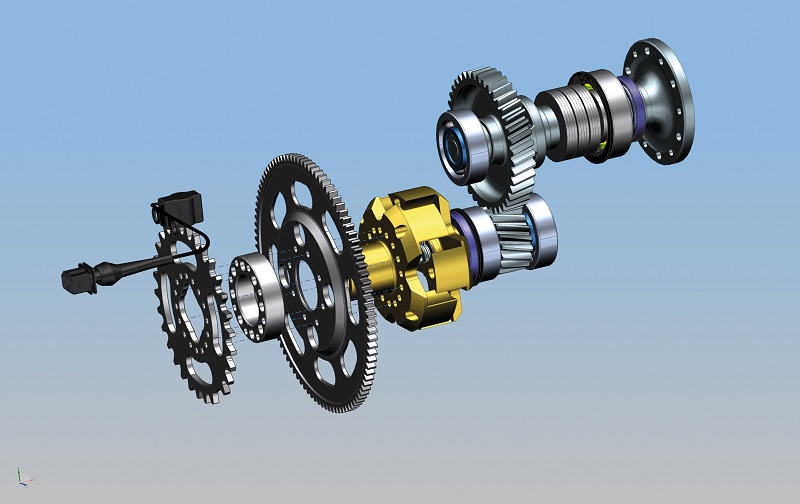 The L 550 EFG’s new single-speed gearbox raises its output torque to 96 Nm; the total weight with the gearbox is 28 kg