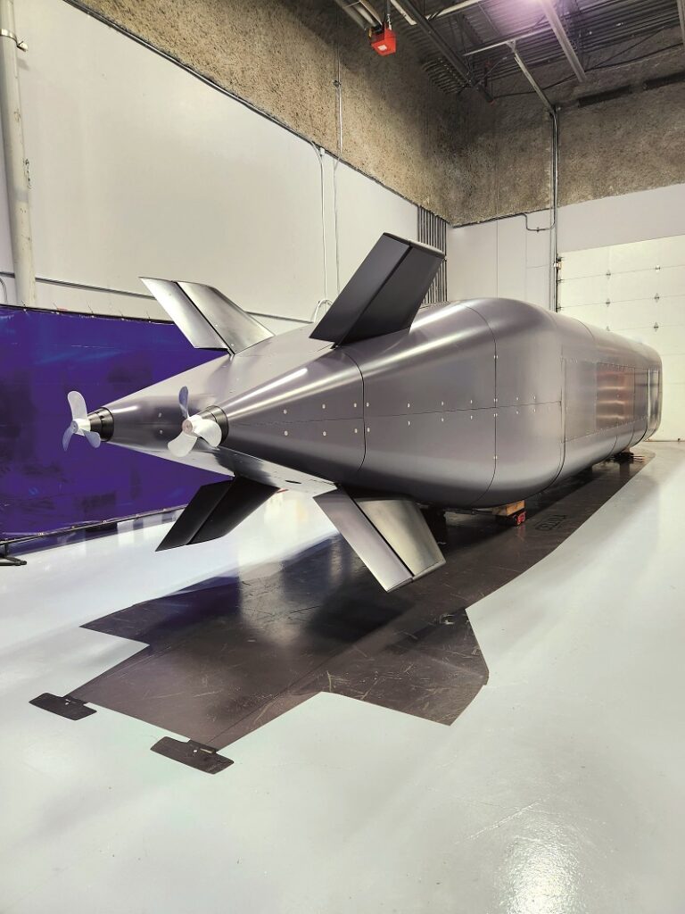 The Solus-XR XLUUV from Cellula Robotics is being developed for ranges of 5000 km through its hydrogen-electric powertrain (Courtesy of Cellula Robotics)