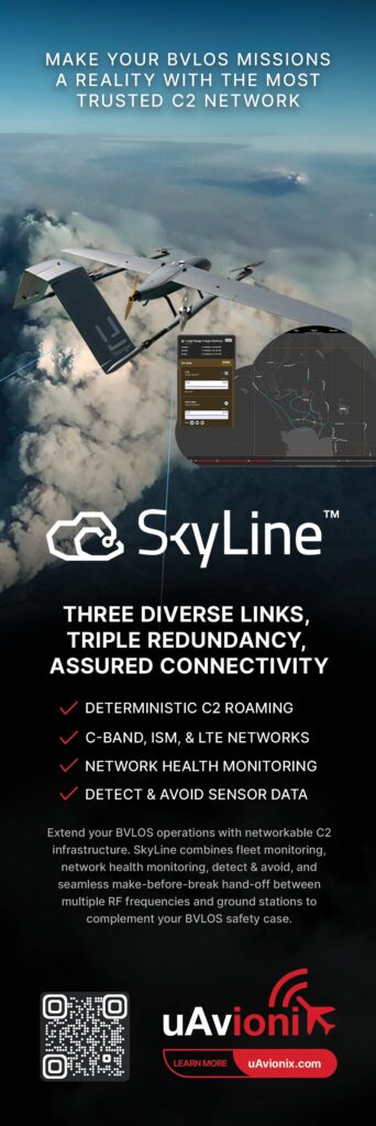 uAvionix three diverse links, triple redundancy, assured connectivity