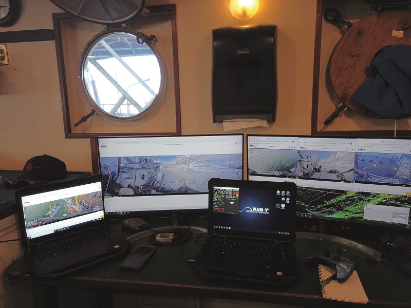 The GCS software can be separated into a pre-mission planning chart system and an in-mission live telemetry display interface