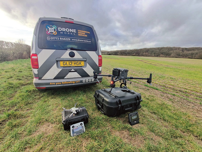 The M210 RTK’s replacement is the more capable M300 RTK, shown here with a smaller Mavic 2, and their regular transport