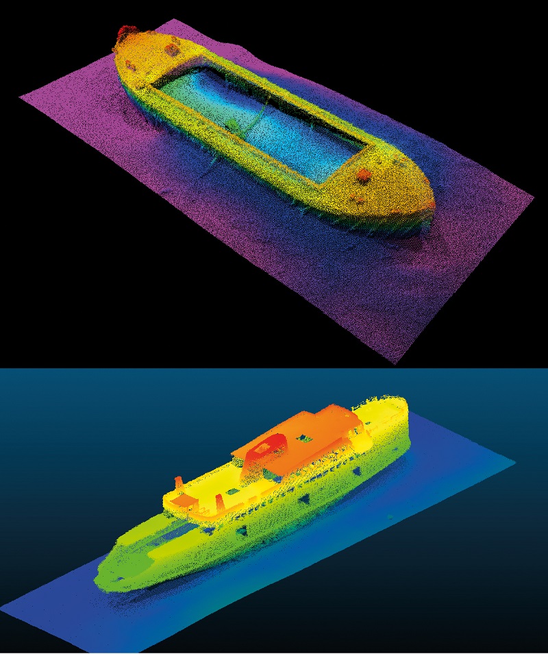 The use of AI techniques is enabling cleaner sonar data as well as better object detection, following, and analysis (Courtesy of Teledyne)