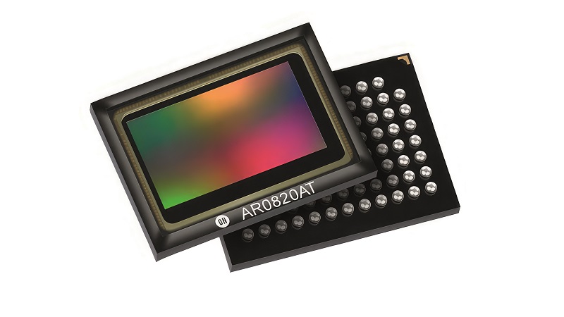 This 8.3 MP sensor with rolling shutter has a dynamic range of 140 dB (Courtesy of onsemi)
