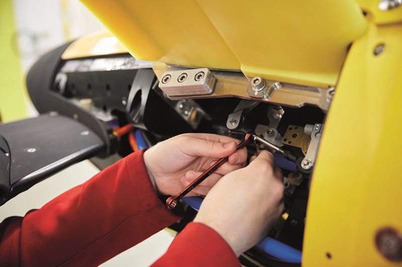 Volz’s DA 26-SUB servo inside the National Oceanographic Centre’s Autosub LR AUV