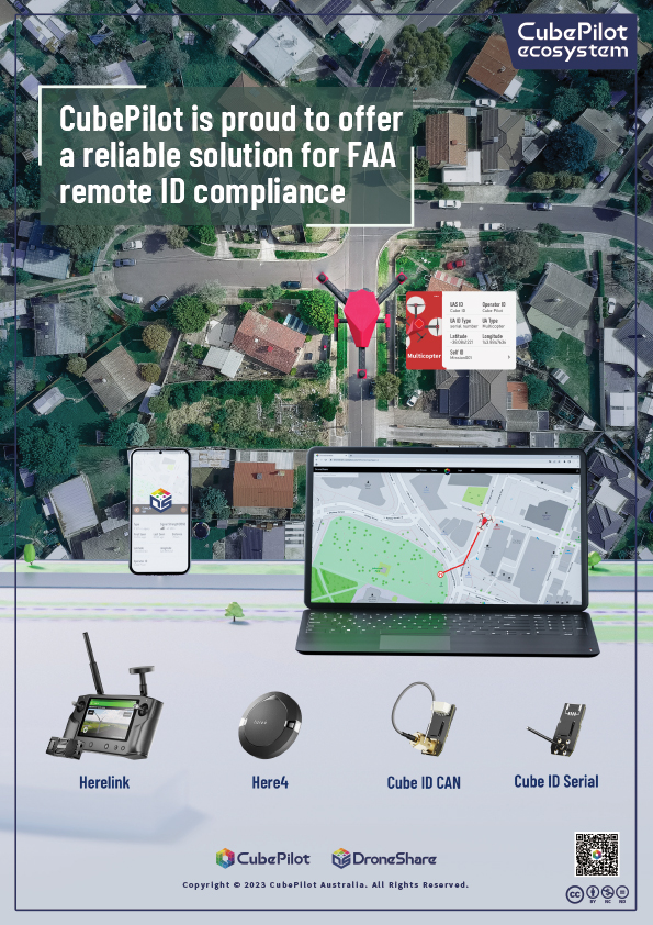 cubepilot ecosytem is proud to offer a reliable for faa remote id compliance