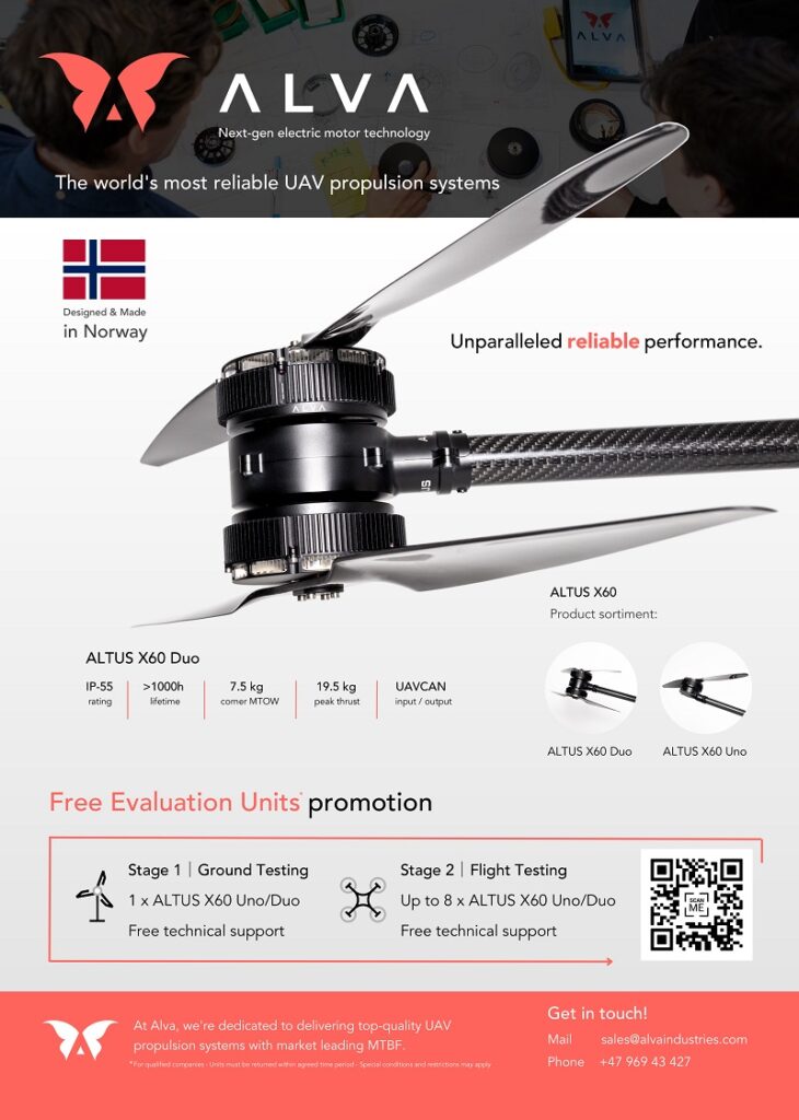 Alva the world's most reliable uav propulsion systems
