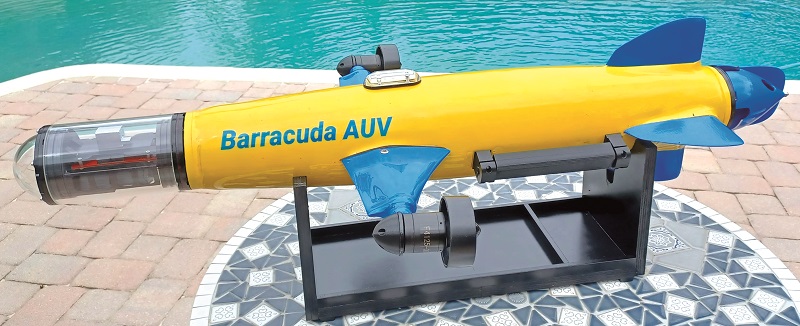 Another optional sensor is the Lidar installation that works with an RGB camera to produce colour 3D imagery of underwater objects