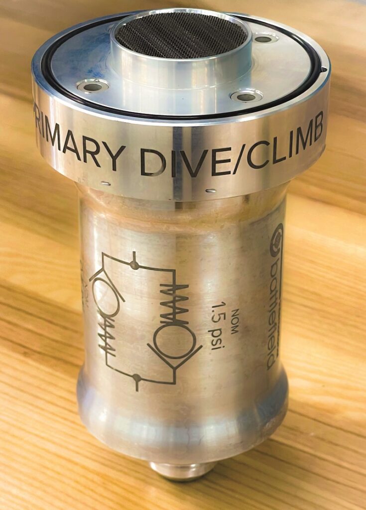 Battlefield International’s Climb/Dive pressure valve