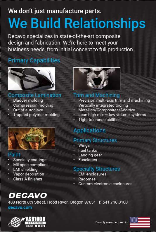 Decavo we don't jsut manufacture parts. we build relationships