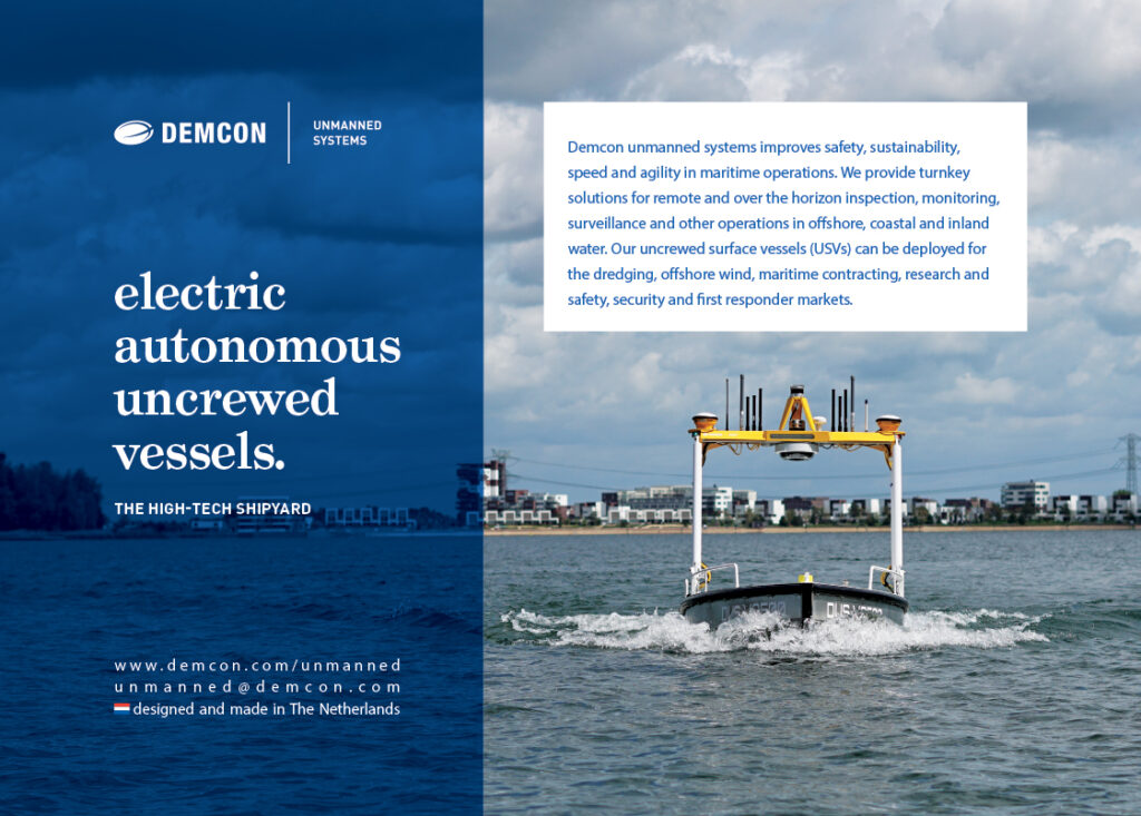 Demcon electric autonomous uncrewed vessels
