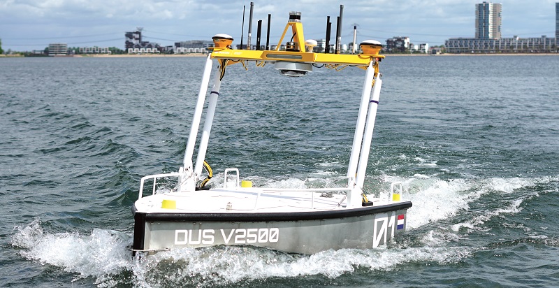 Demcon’s V2500 USV is now being used in near-shore operations as well as harbours, where it originally specialised in dredging-related surveys (Courtesy of Demcon)
