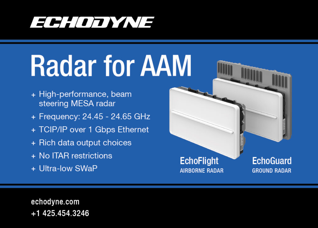 Echodyne radar for AAM