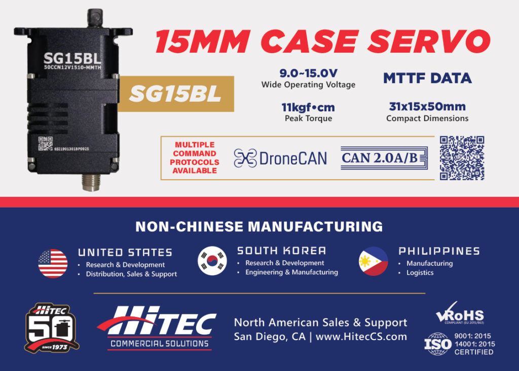 Hitec 15mm case servo