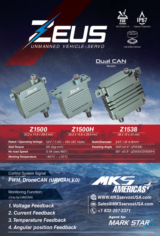 MKS zeus unmanned vehicle servo