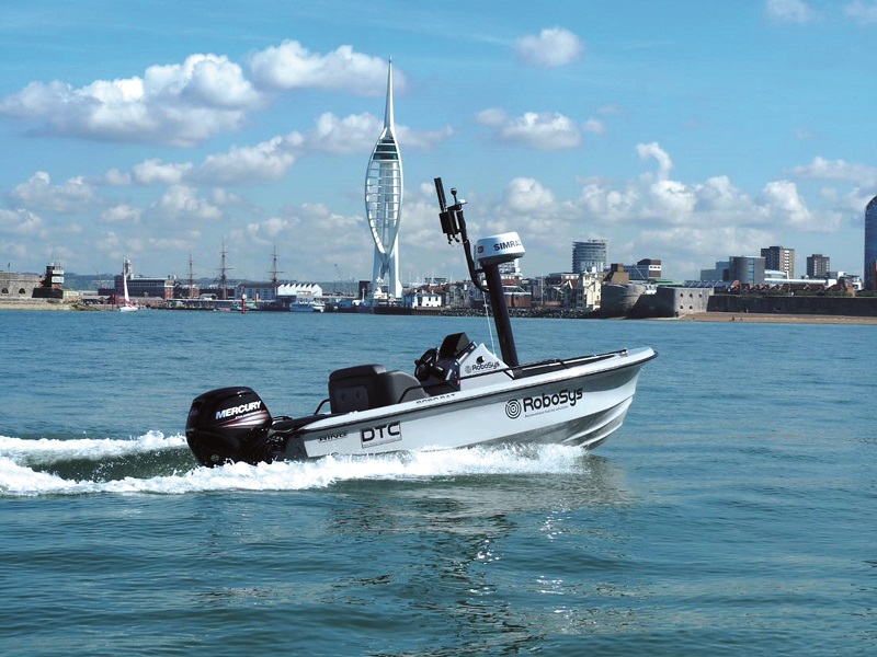 Marine autonomy software from Robosys on a demonstrator USV