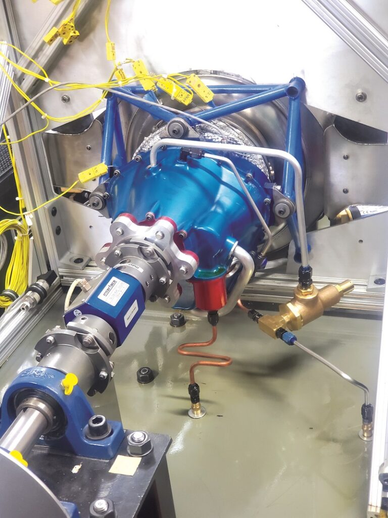 One TPR72 is currently being dyno-tested to develop the starting fuel supply schedule and the lubrication system, while another is due for thermodynamic performance tests