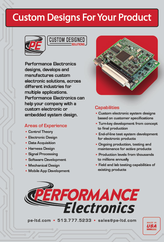 Performance Electronics custom designs for your product