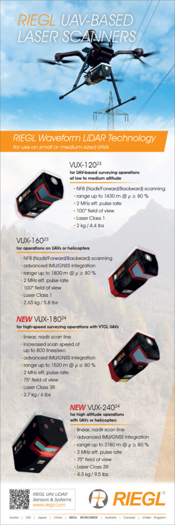 Riegl uav based laser scanners