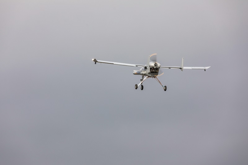 Routing the engine’s exhaust through the airstream of its pusher propeller greatly reduces the UAV’s thermal signature, minimising its detectability by IR sensors