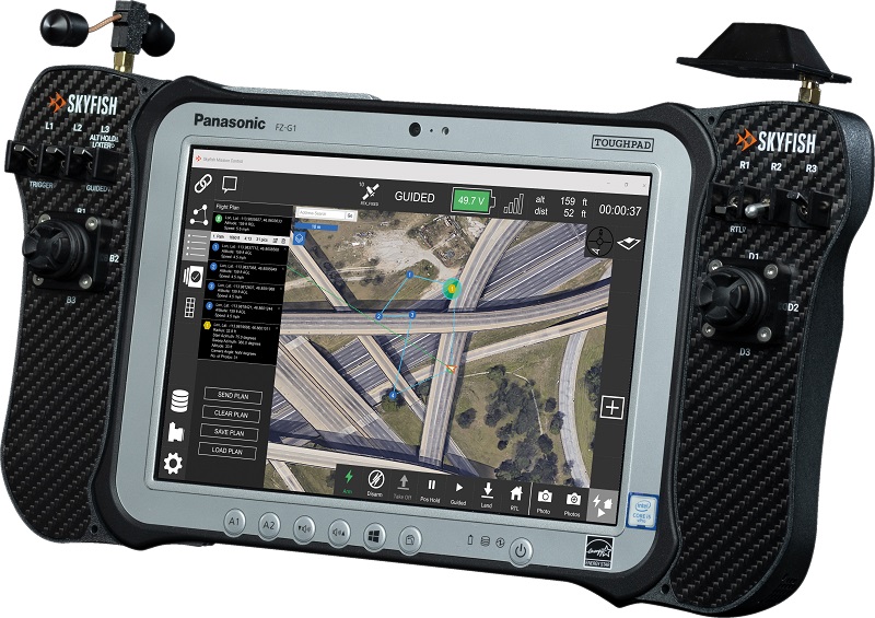 Skyfish supplies Panasonic Toughbook-based GCSs, citing their screens’ brightness as critical to their usefulness in the outdoors