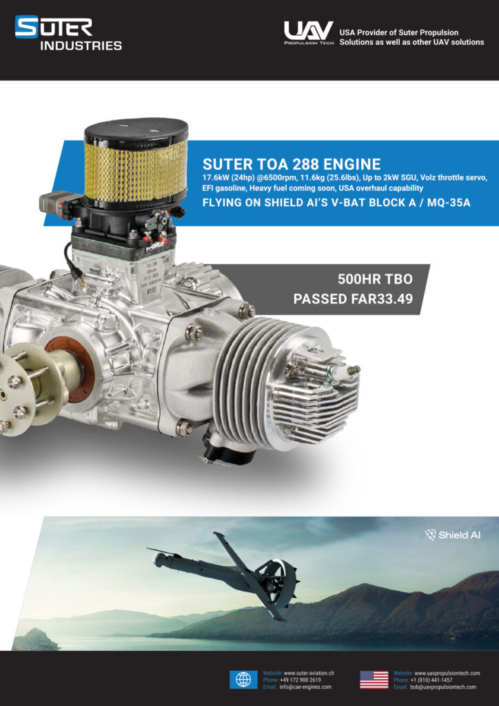 Suter industries toa 288 engine
