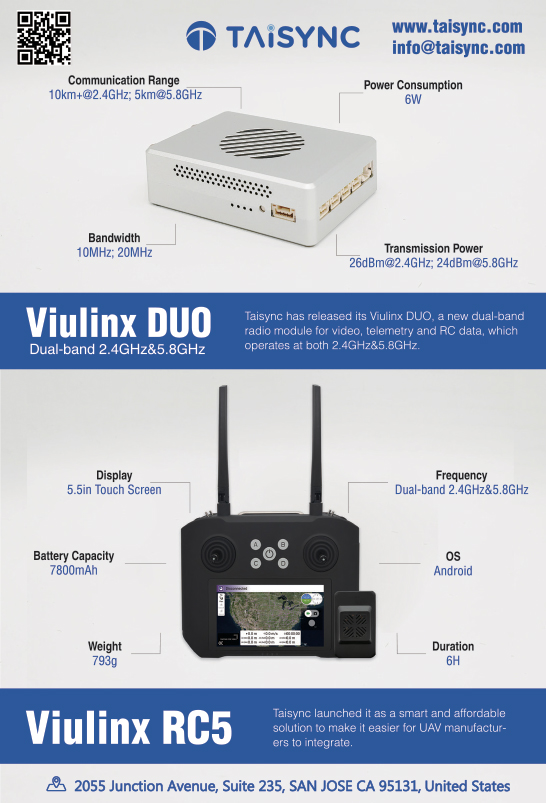 Taisync viulinx duo dual band 2.4ghz and 5.8ghz