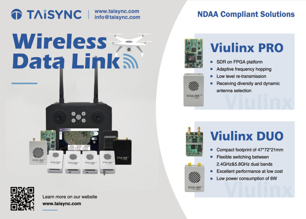 Taisync wireless data link ndaa compliant solutions