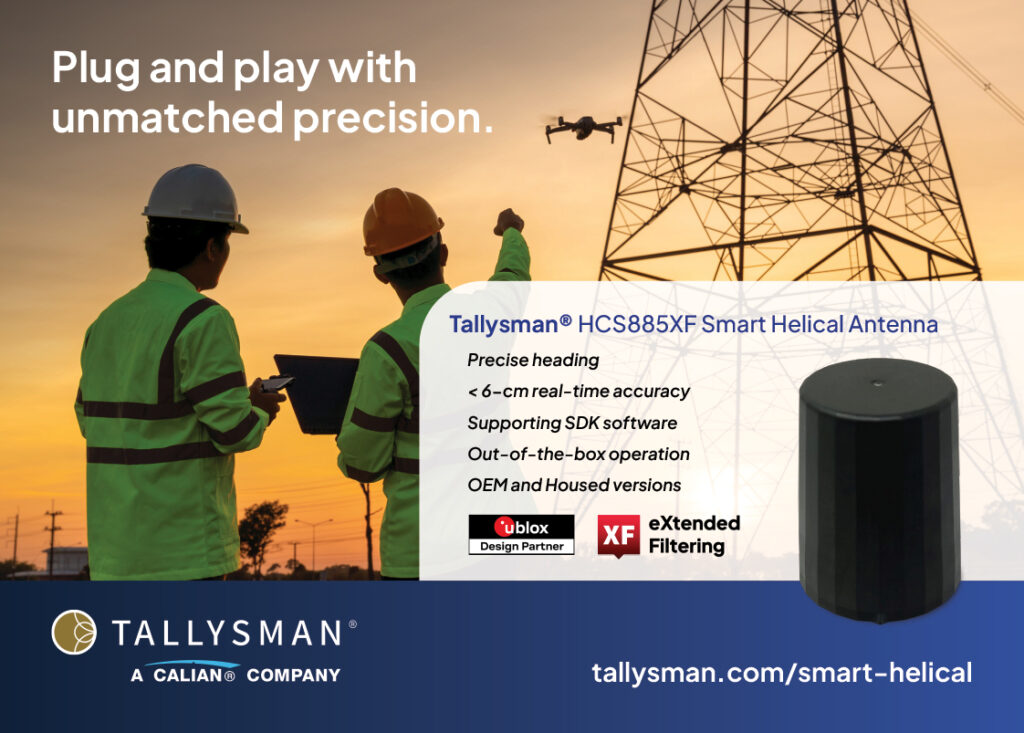 Tallysman plug and play with unmatched precision