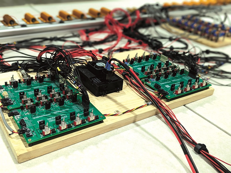 The Keyper’s battery bus is 48 V, which suits the servos and ESCs, while a power monitoring and distribution board ensures the sensors and computers get their respective voltages below 48V