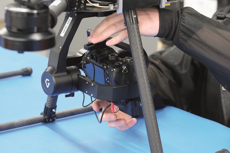 The gimbal is a customised version of Gremsy’s T3, which Skyfish further modifies in-house before installing an extra computing model underneath