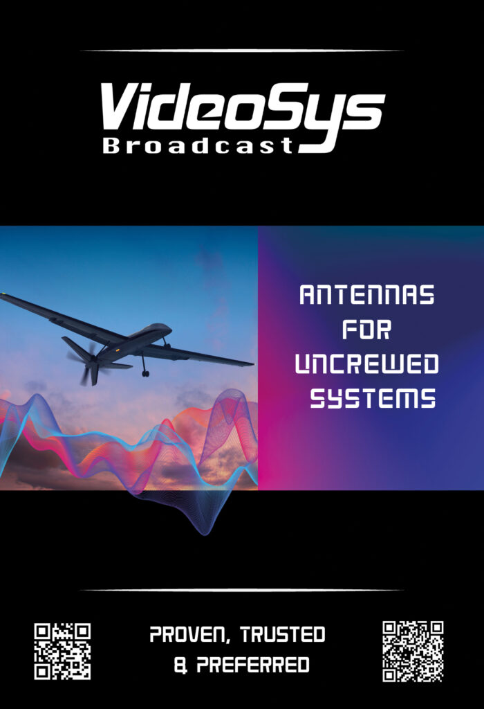 Videosys broadcast antennas for uncrewed systems