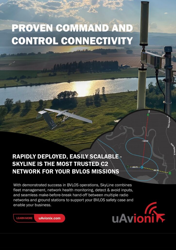 Routing the engine’s exhaust through the airstream of its pusher propeller greatly reduces the UAV’s thermal signature, minimising its detectability by IR sensors