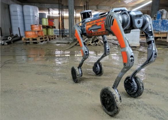 Future development will focus on fine-tuning Milo’s autonomy across not only construction but also further use-cases such as logistics (Image courtesy of Swiss-Mile, enabled by Halter AG)