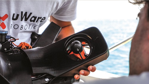 The uOne is being designed as a cost-effective, highly autonomous replacement for divers across underwater inspection applications (Images courtesy of uWare Robotics)