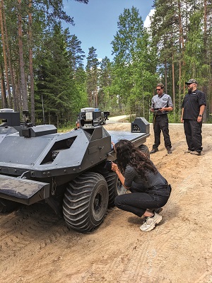The trials in Estonia were also aimed at testing its autonomous navigation capabilities in forested locations