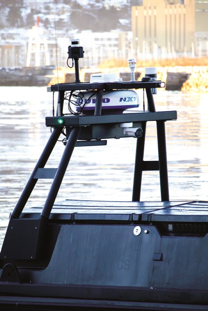 The triple-redundant comms system includes maritime broadband radio, 4G and satcom, although some customers install Iridium short-burst data as a backup
