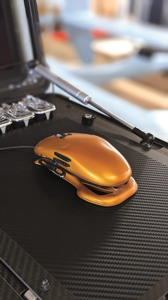 Unusual combinations of mouse, joystick and other control devices may emerge to aid dynamic multi-vehicle operations
(Image courtesy of Worthington Sharpe)