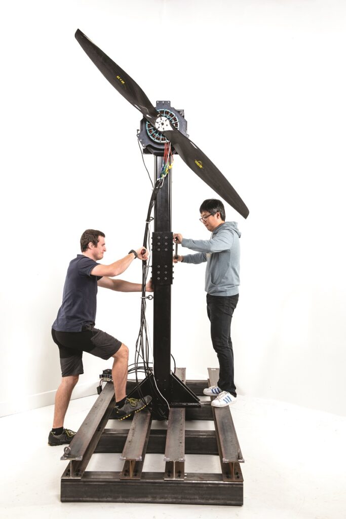 Tyto Robotics’ Flight Stand 500 can measure up to 500 kg of thrust force and 1500 Nm of torque (Image courtesy of Tyto Robotics)